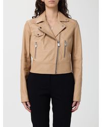 Pinko - Faux Leather Biker Jacket - Lyst