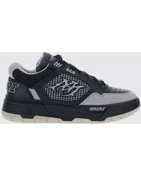 Amiri - Ma-94 Leather And Mesh Sneakers With Monogram And Suede Details - Lyst