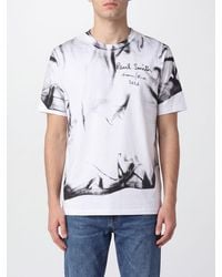 Paul Smith - Graphic Print Organic Cotton T-Shirt With Logo - Lyst