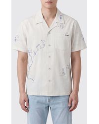 DUNST - Printed Casual Cotton Blend Shirt - Lyst
