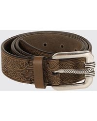 Etro - Cinturón Reversible De Piel De Ternera Grabada Con Motivo Paisley - Lyst