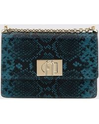Furla - Arco Python-Print Crossbody Bag - Lyst