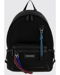 DSquared² - Nylon Backpack With Contrast Logo And Adjustable Straps - Lyst
