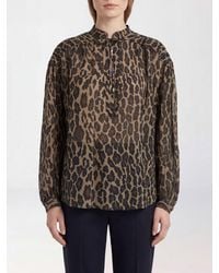 Bazar Deluxe - Printed Viscose Blouse - Lyst