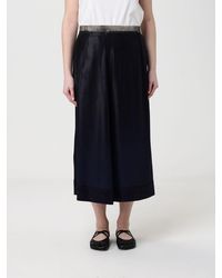 Maison Margiela - Silk Blend Midi Skirt - Lyst