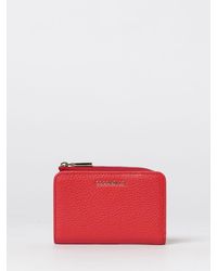 Coccinelle - Metallic Soft Grained Leather Wallet - Lyst