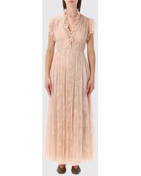 Alberta Ferretti - Long Lace Dress - Lyst