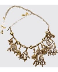 Dries Van Noten - Adjustable Charm Chrome-Plated Brass Necklace - Lyst