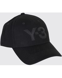 Y-3 - Cotton Baseball Cap With Rigid Visor And Embroidered Logo - Lyst