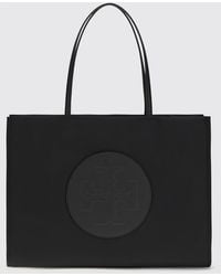 Tory Burch - Ella Recycled Nylon Tote Bag With Double Handle And Tonal Logo - Lyst
