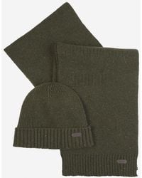Barbour - Set Cappello + Sciarpa - Lyst