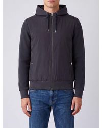 Herno - Cazadora Bomber De Corte Relajado Con Capucha En Algodón Y Nailon - Lyst