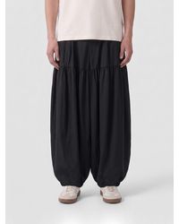 Comme des Garçons - Comme Des Gar&Ccedil	Ons Wide-Leg Jersey Trousers With Elasticated Cuffs - Lyst