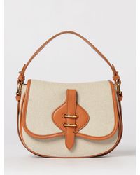 Coccinelle - Mavery Canvas And Grained Leather Bag - Lyst