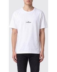 Maison Margiela - Cotton T-Shirt With Contrast Logo - Lyst