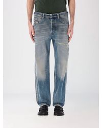 DIESEL - D-Macs Used-Effect Cotton Denim Jeans - Lyst