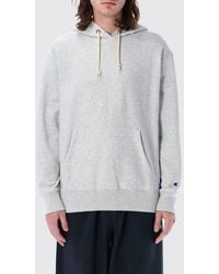 Champion - Cotton Hoodie With Kangaroo Pocket And Drawstring - Lyst