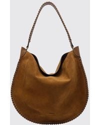 Isabel Marant - Large Oskan Suede Hobo Bag With Studs - Lyst
