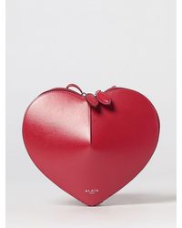 Alaïa - Le Cœur Heart-Shaped Leather Crossbody Mini Bag With Zip Closure - Lyst