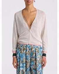 Momoní - Momon&Igrave Linen Blend Cardigan - Lyst