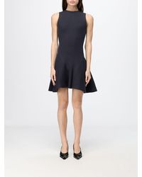 Alaïa - A-Line Off-The-Shoulder Ribbed Wool-Blend Knit Mini Dress - Lyst
