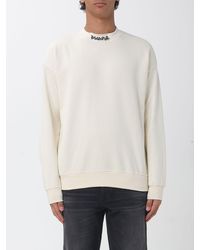 DISCLAIMER - Oversized Crewneck Cotton Jumper With Contrast Logo - Lyst