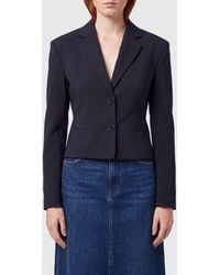 Pinko - Slim Fit Single-Breasted Crêpe Blazer With Two-Button Closure - Lyst