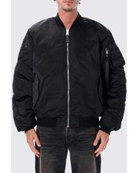 Alpha Industries - Relaxed Fit Nylon Bomber Jacket With Zip Closure - Lyst