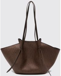Yuzefi - Mochi Raffia And Leather Bag - Lyst