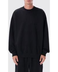 Y-3 - Basic Cotton Blend Crewneck Sweatshirt - Lyst
