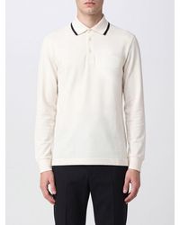 Dolce & Gabbana - Dolce &Amp Gabbana Long-Sleeved Slim Fit Polo Shirt With Contrast Trim - Lyst