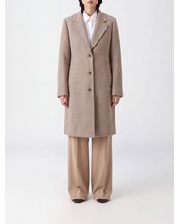 Liu Jo - Knee-Length Single-Breasted Wool Cloth Coat With Lapel Collar - Lyst