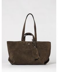 A.P.C. - Le Drummer Large Suede Bag - Lyst