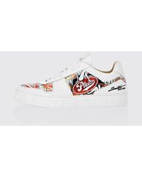 Philipp Plein - Notorious Leather Sneakers With Graphic Print - Lyst