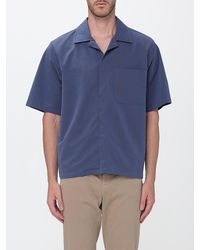 Herno - Casual Short-Sleeved Shirt With French Collar And Patch Pockets - Lyst