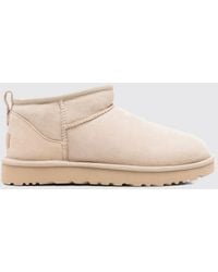 UGG - Classic Ultra Mini Waterproof Suede Platform Ankle Boots - Lyst