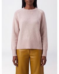 Not Shy - Pure Cashmere Crewneck Jumper With Long Sleeves And Ribbed Trim - Lyst