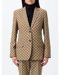Gucci - GG canvas single-breasted blazer - Lyst