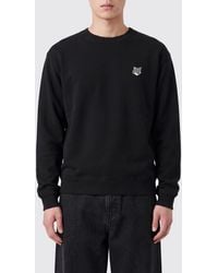 Maison Kitsuné - Maison Kitsun&Eacute Jersey De Cuello Redondo De Pura Lana Con Parche Del Logo - Lyst