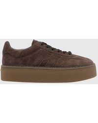 Hogan - Cool Suede Platform Sneakers With H Logo - Lyst