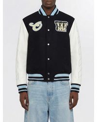 Off-White c/o Virgil Abloh - Wool Blend Varsity Jacket - Lyst