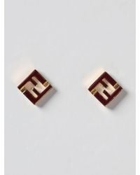 Fendi - Pendientes Forever De Latón Esmaltado - Lyst