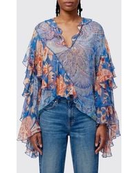 Etro - Printed Silk Blouse - Lyst
