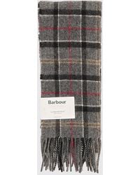 Barbour - 100% Lambswool Scarf With Classic Tartan Pattern And Fringes - Lyst