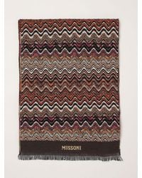 Missoni - Schal Aus Reiner Schurwolle Mit Mehrfarbigem Abstraktem Muster - Lyst