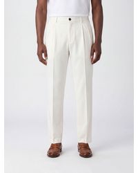 Incotex - Stretch Cotton And Linen Chino Trousers - Lyst