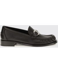 Ferragamo - Gancini Calf Leather Loafers With Metal Logo - Lyst