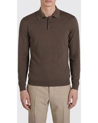Zanone - Polo De Punto De Algodón Y Seda - Lyst