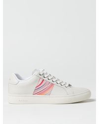 Paul Smith - Zebra Stripe Leather Low Top Sneakers - Lyst