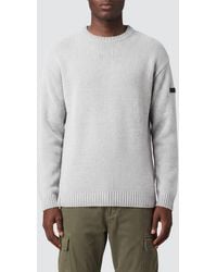 Rrd - Wool Crewneck Jumper With Ribbed Trims And Applied Logo - Lyst